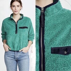 Anine Bing Sierra Half-Zip Fleece Pullover